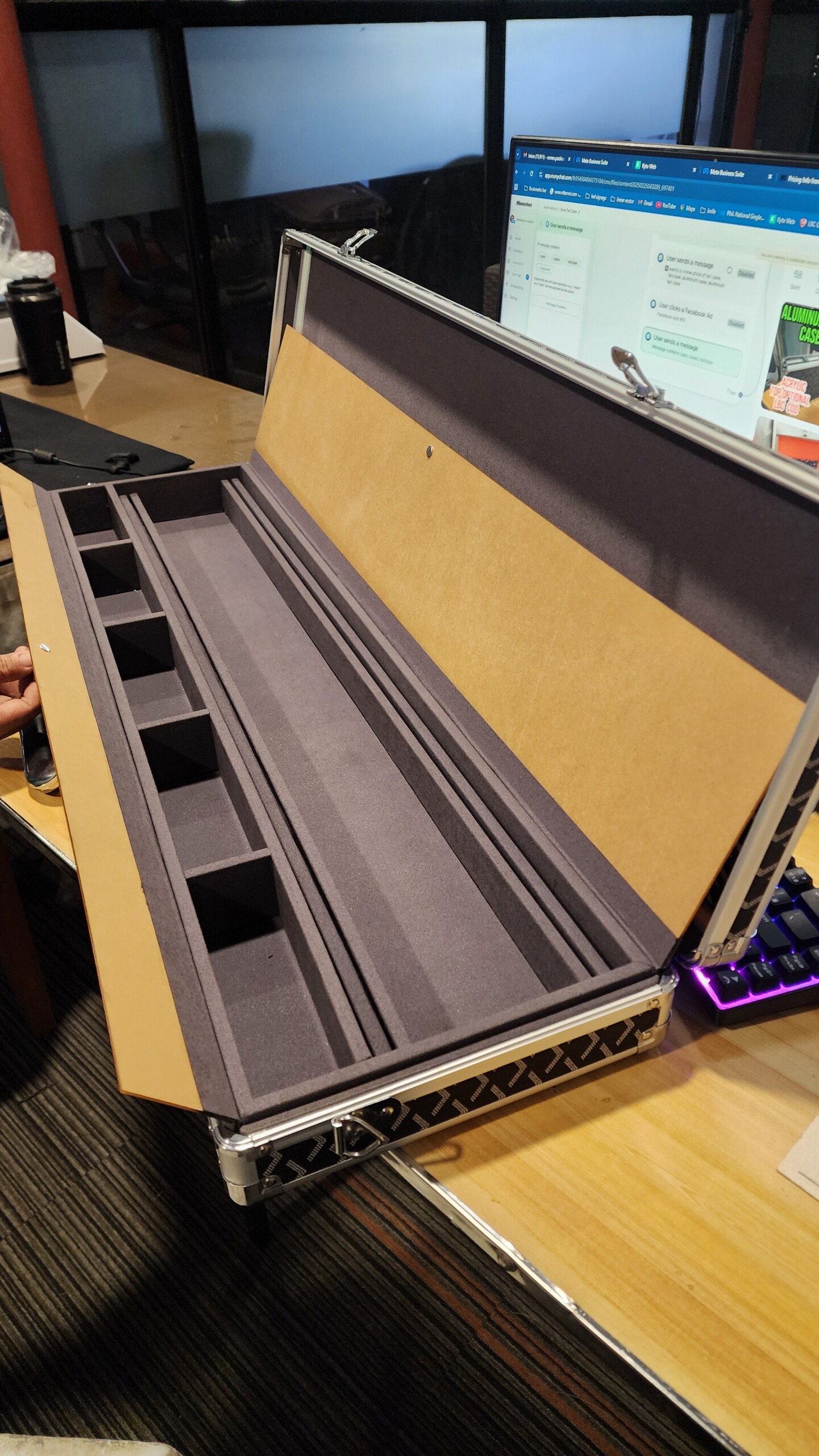 Aluminum Tari Case 72 Capacity